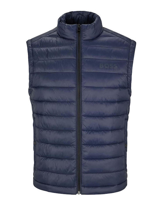 Ärmellos Jacke Puffer Marineblau