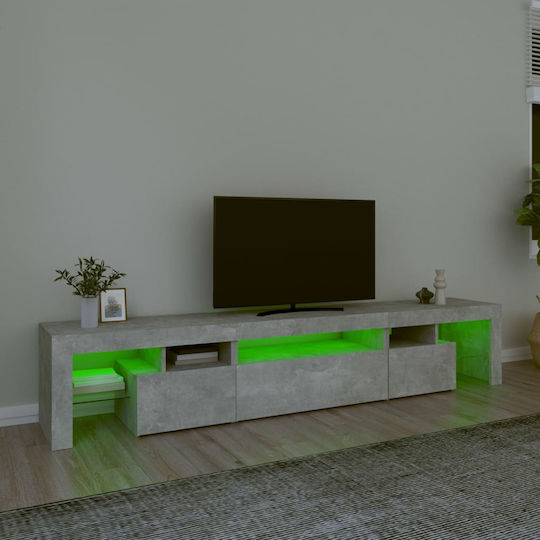 TV-Ständer mit LED-Beleuchtung Graue M215xP36.5xH40cm
