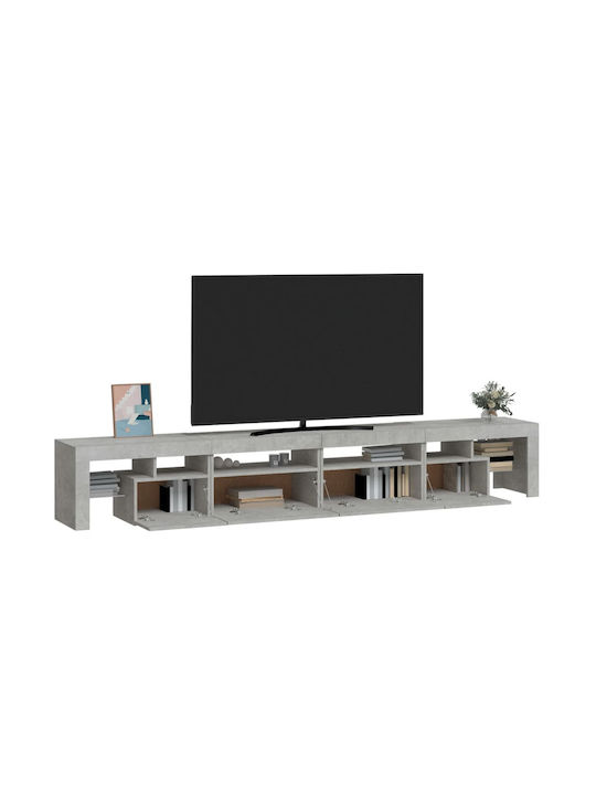 TV-Ständer mit LED-Beleuchtung Grau M260xT36.5xH40cm
