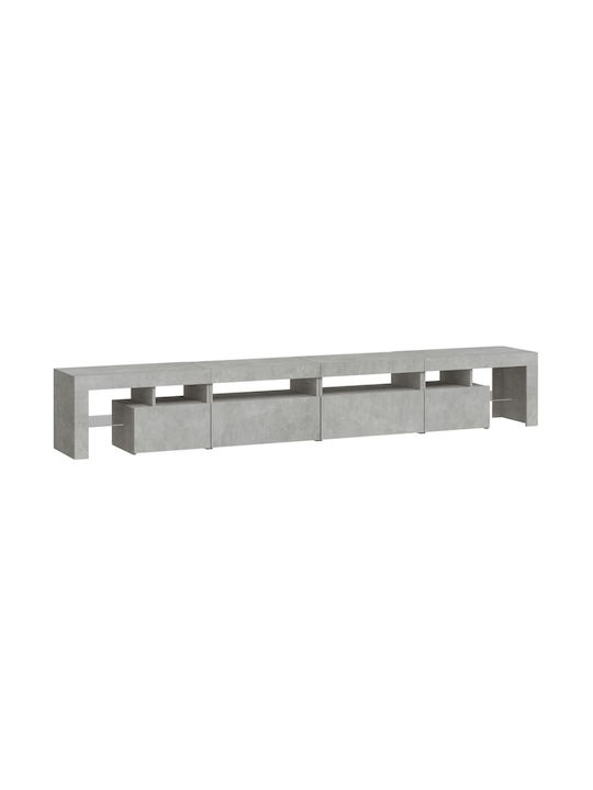 TV-Ständer mit LED-Beleuchtung Grau M260xT36.5xH40cm