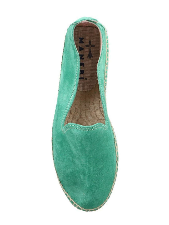 Hamptons Suede Γυναικείες Εσπαντρίγιες σε Πράσινο Χρώμα