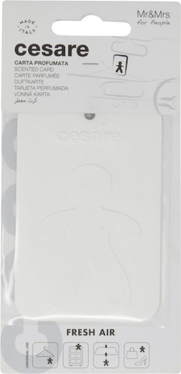 Mr & Mrs Fragrance Lufterfrischer-Karte Autoanhänger Cesare Fresh Air Jasmin 1Stück JCESTES001