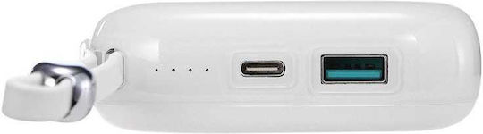 Joyroom Jelly Series JR-L003 Power Bank 10000mAh 22.5W с USB-A порт и USB-C порт Бял