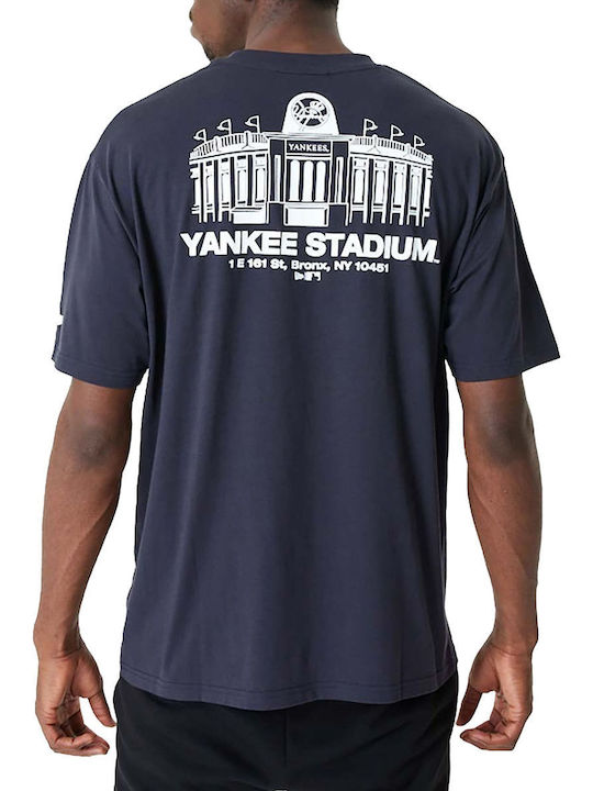 New Era New York Yankees MLB Ανδρικό Αθλητικό T-shirt Κοντομάνικο Navy Μπλε