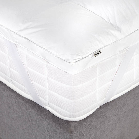 Hauz Matratzentopper Royal Halb-Doppel Polyester mit Gummibändern 120x200cm