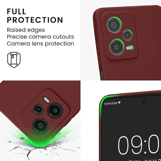 KWmobile Back Cover Σιλικόνης Μπορντό (Redmi Note 12 Pro / Poco X5 Pro)