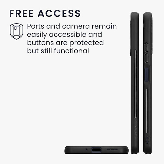KWmobile Back Cover Ξύλινο Black / Dark Brown (Redmi Note 12 5G / Poco X5 5G)