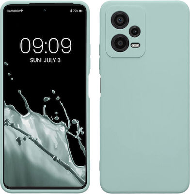 KWmobile Rubberized Coperta din spate Silicon Cool Mint (Redmi Note 12 5G / Poco X5 5G) 61169.200