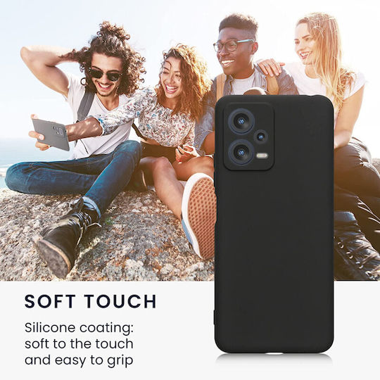 KWmobile Back Cover Σιλικόνης 1.3mm Matte Black (Redmi Note 12 5G / Poco X5 5G)