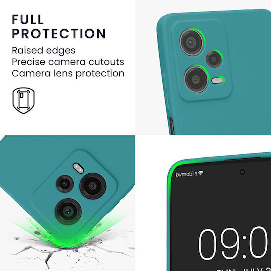 KWmobile Back Cover Silicon Matte Petrol (Redmi Note 12 Pro / Poco X5 Pro)