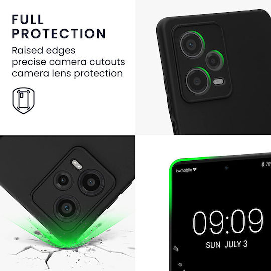 KWmobile Back Cover Σιλικόνης Μαύρο (Redmi Note 12 Pro / Poco X5 Pro)