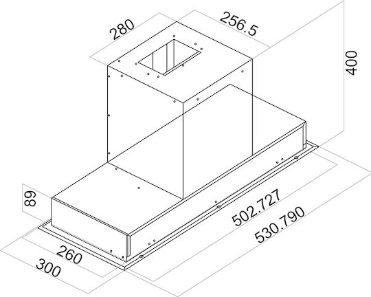Davoline Inside 60 IX/WH Μηχανισμός Απορρόφησης 60cm Λευκός