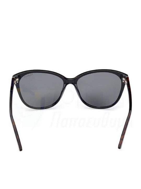Skechers Women's Sunglasses with Black Plastic Frame and Black Polarized Lens SE6264 05D
