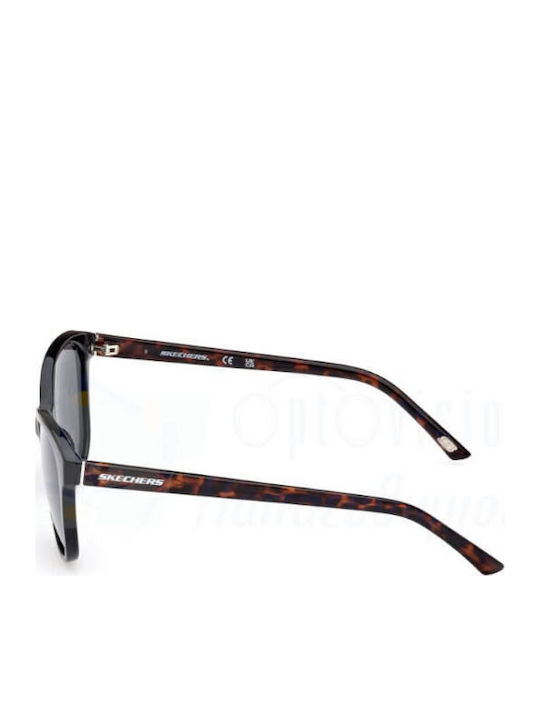 Skechers Women's Sunglasses with Black Plastic Frame and Black Polarized Lens SE6264 05D
