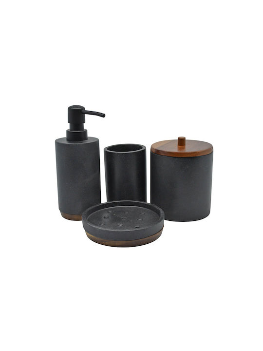 Ankor Plastic Soap Dish Countertop Black