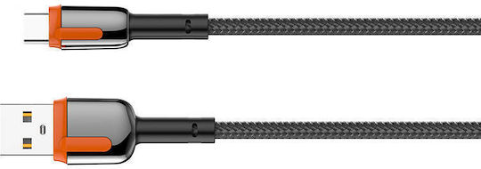 Ldnio LS592 Плетена USB-A към Lightning кабел Черен 2м