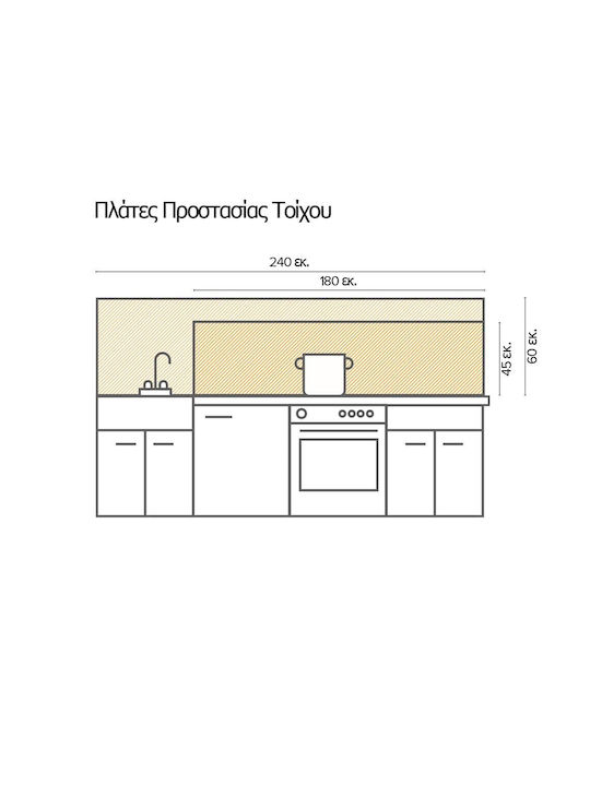 Διακοσμητικό Αυτοκόλλητο Τοίχου 1τμχ 180x45εκ. Ango