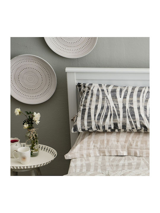 Charalambidis Textiles Duvet Cover Single 160x240 Safari Grey