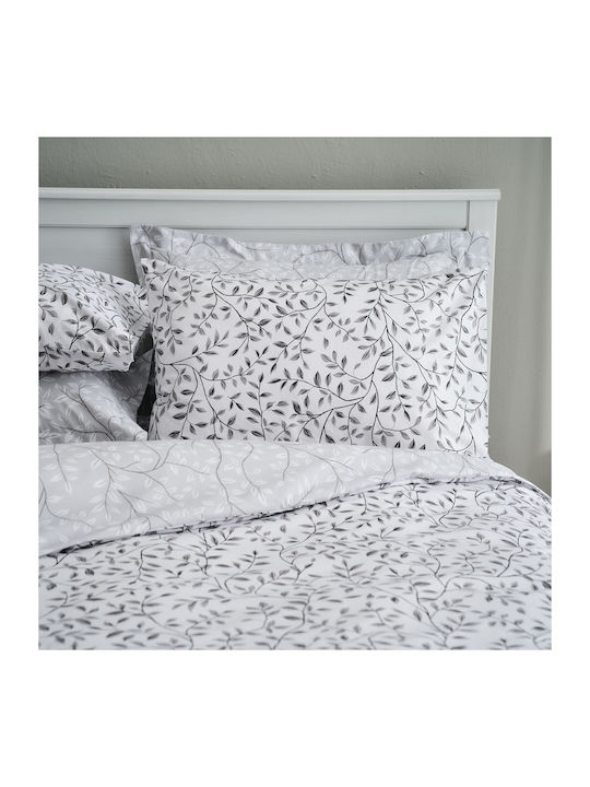 Charalambidis Textiles Duvet Cover Double 200x240 Olive Grey