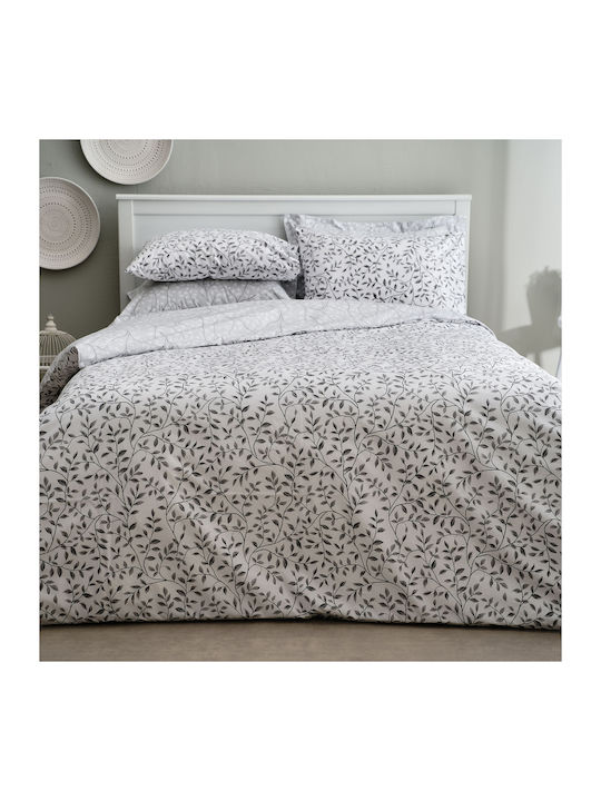 Charalambidis Textiles Duvet Cover Double 200x240 Olive Grey