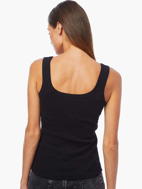 Women's Sleeveless Cotton T-Shirt Black