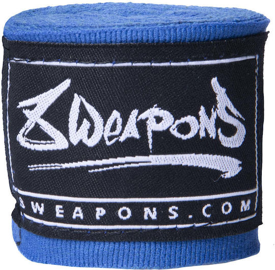 8 Weapons Martial Arts Hand Wrap 3.5m Blue 8090021