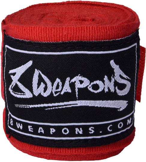 8 Weapons 8090010 Martial Arts Hand Wraps 3.5m Rot