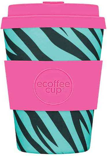 Ecoffee Cup Hoyde Κούπα Μπαμπού με Καπάκι Ροζ 350ml