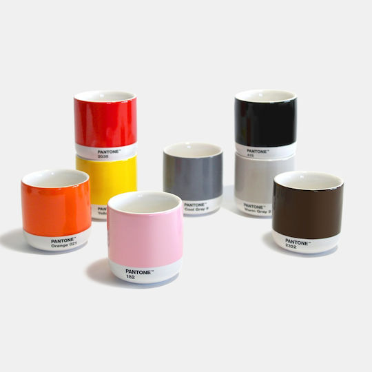 Pantone Lifestyle Becher aus Porzellan Grey 190ml
