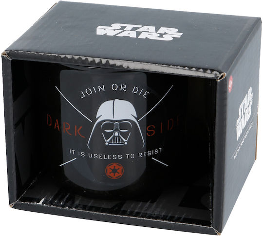 Stor Star Wars Dark Side Becher Keramik Schwarz 415ml