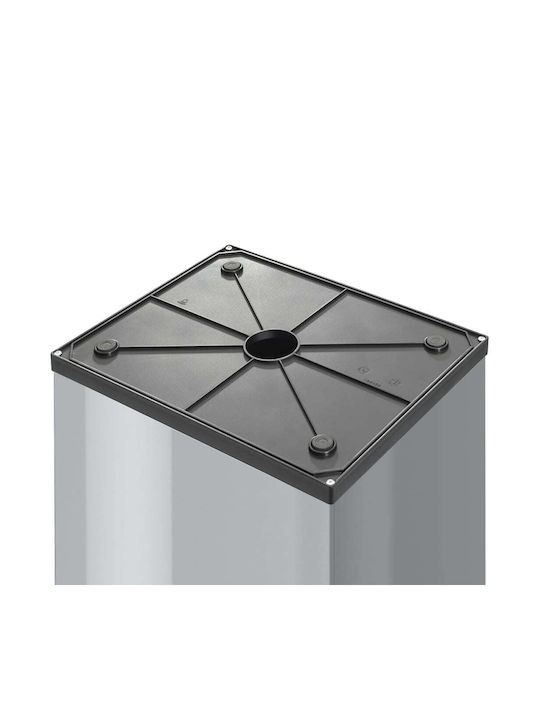 Hailo Hailo Big-Box Swing Mülleimer Metallisch Silber 52lt