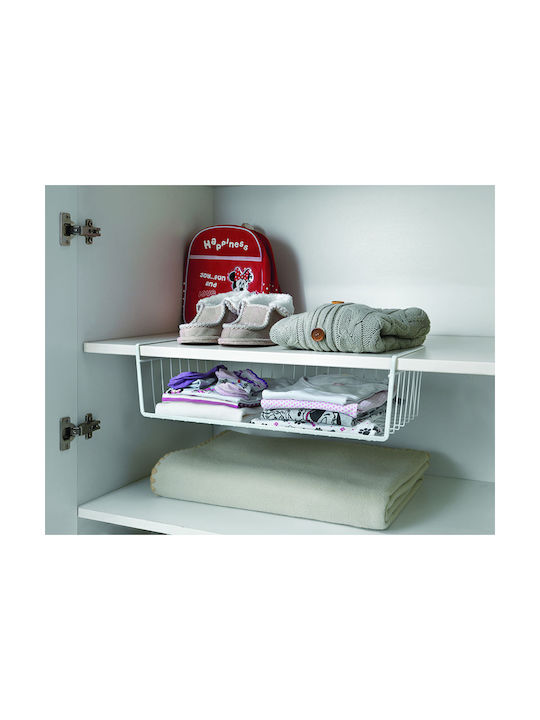 Metaltex Babatex Kitchen Organizer Racks Metallic in White Colour 26x50x14cm
