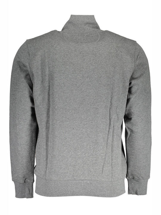 La Martina Men's Sweatshirt Jacket with Pockets Gray