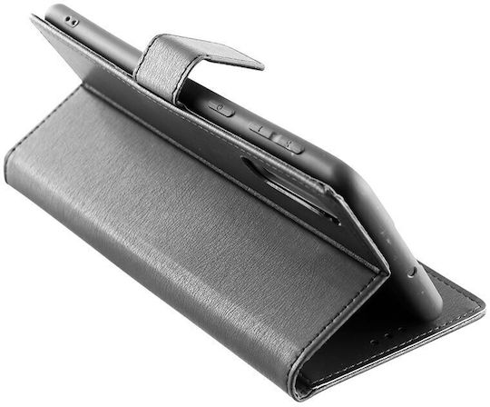 Volte-Tel Allure Magnet Clip Buchen Sie Synthetisches Leder Schwarz (Oppo A17)