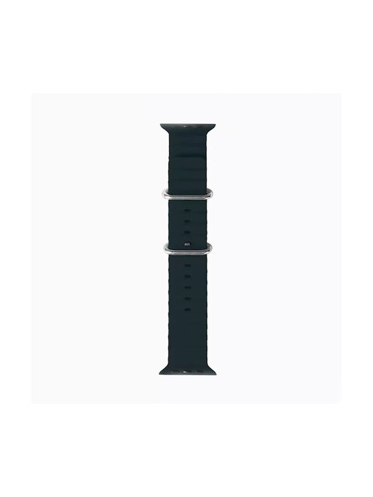 Techsuit Watchband W038 Armband Silikon Schwarz (Apple Watch 38/40/41/42mm) KF2310810