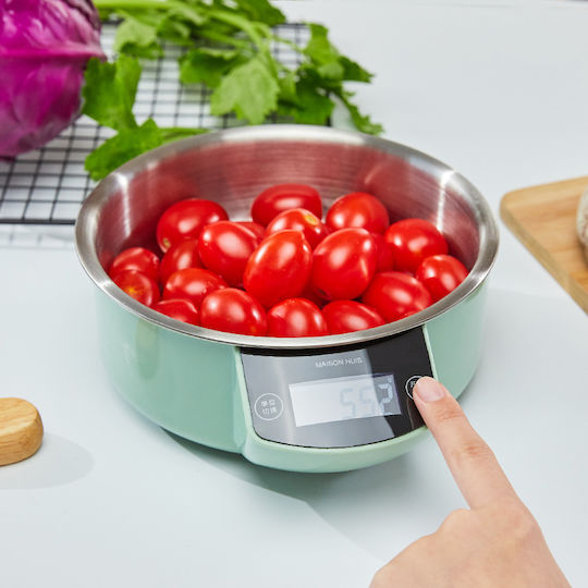 Ψηφιακή Ζυγαριά Κουζίνας με Κάδο έως 5kg Ασημί