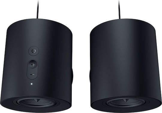 Razer Nommo V2 X Безжични компютърни тонколони Компютърни тонколони 2.0 с RGB осветление и Bluetooth в Черен цвят