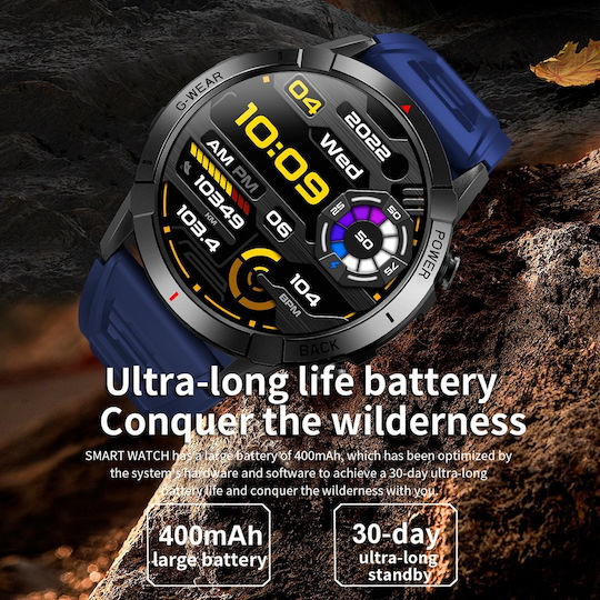 Aoke NX10 Smartwatch with Heart Rate Monitor (Black)