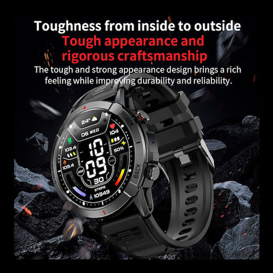 Aoke NX10 Smartwatch with Heart Rate Monitor (Orange)
