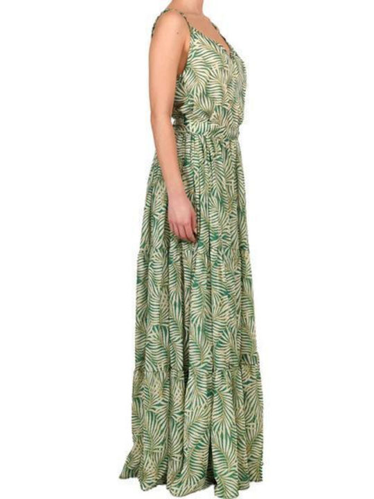 Ino Mei Athens Rochie maxi cu volane 116140 - verde tropical