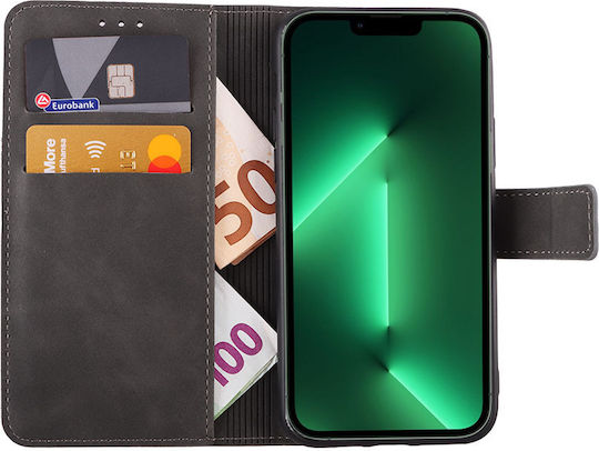 Lime Essential Magnet Book Piele artificială Gri (iPhone 13 Pro)