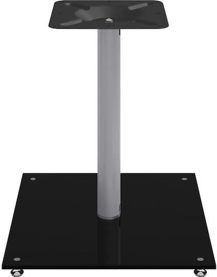 vidaXL Speaker Stands in Silver / Black Color