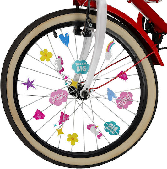 Legami Milano Unicorn Bicycle Spoke Decorations 30pcs