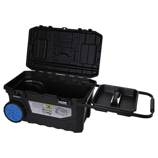 Toolbox4you PTB25PM Tool Storage Plastic Wheeled Box W66xD40xH35cm 35.02.146