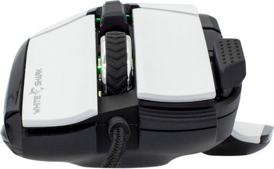 White Shark GM-9006 Marrok RGB Gaming Ποντίκι 12000 DPI Λευκό