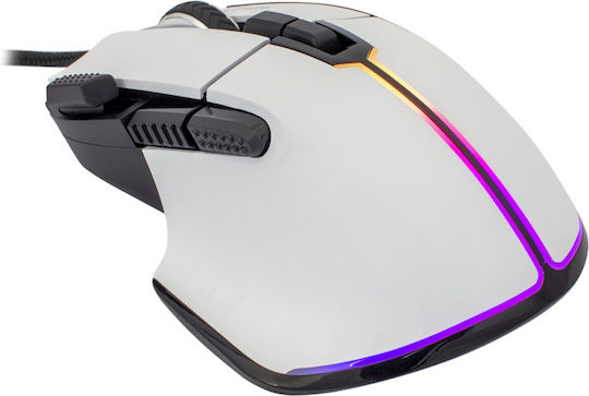 White Shark GM-9006 Marrok RGB Gaming Ποντίκι 12000 DPI Λευκό