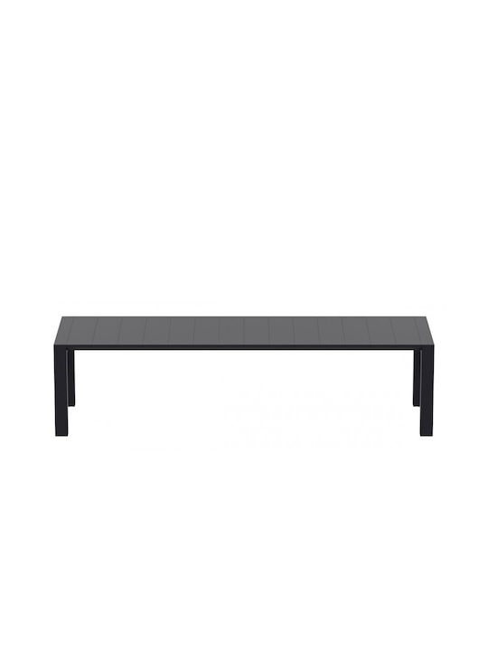 Tisch Ausziehbar Vegas Black 260x100x75cm