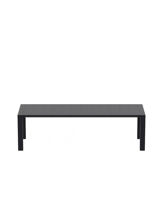 Tisch Ausziehbar Vegas Black 260x100x75cm
