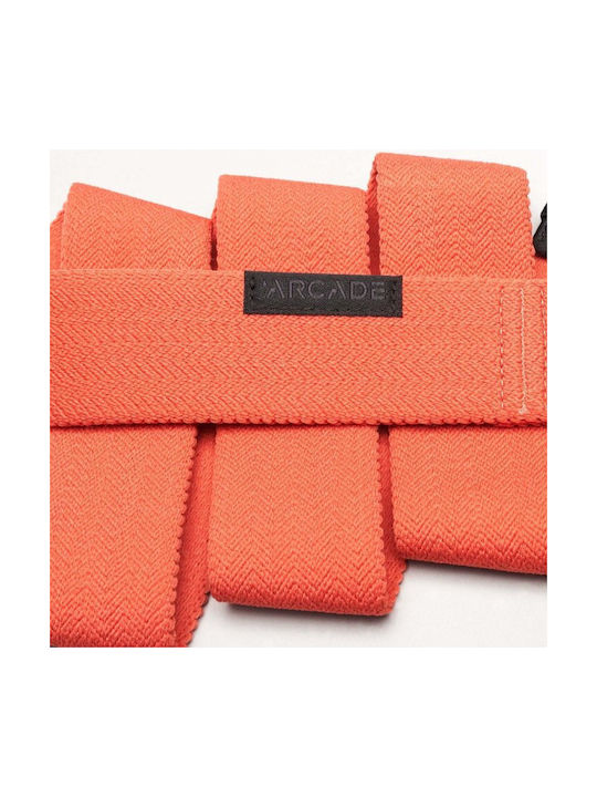 Arcade Belts Men's Knitted Wide Elastic Belt Orange