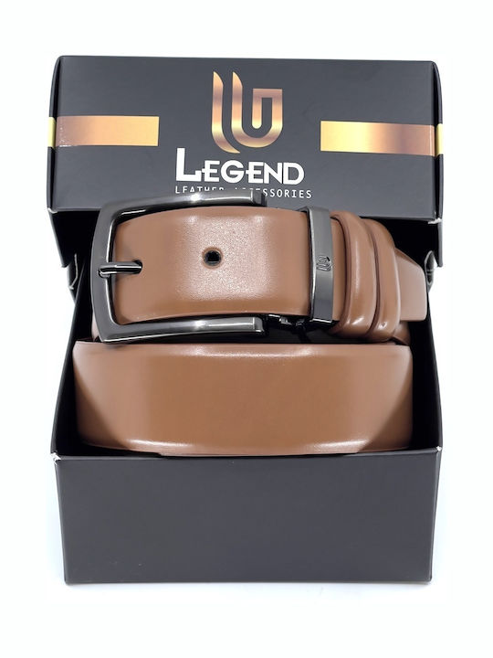 Ανδρική Ζώνη Δερμάτινη Tan Leather